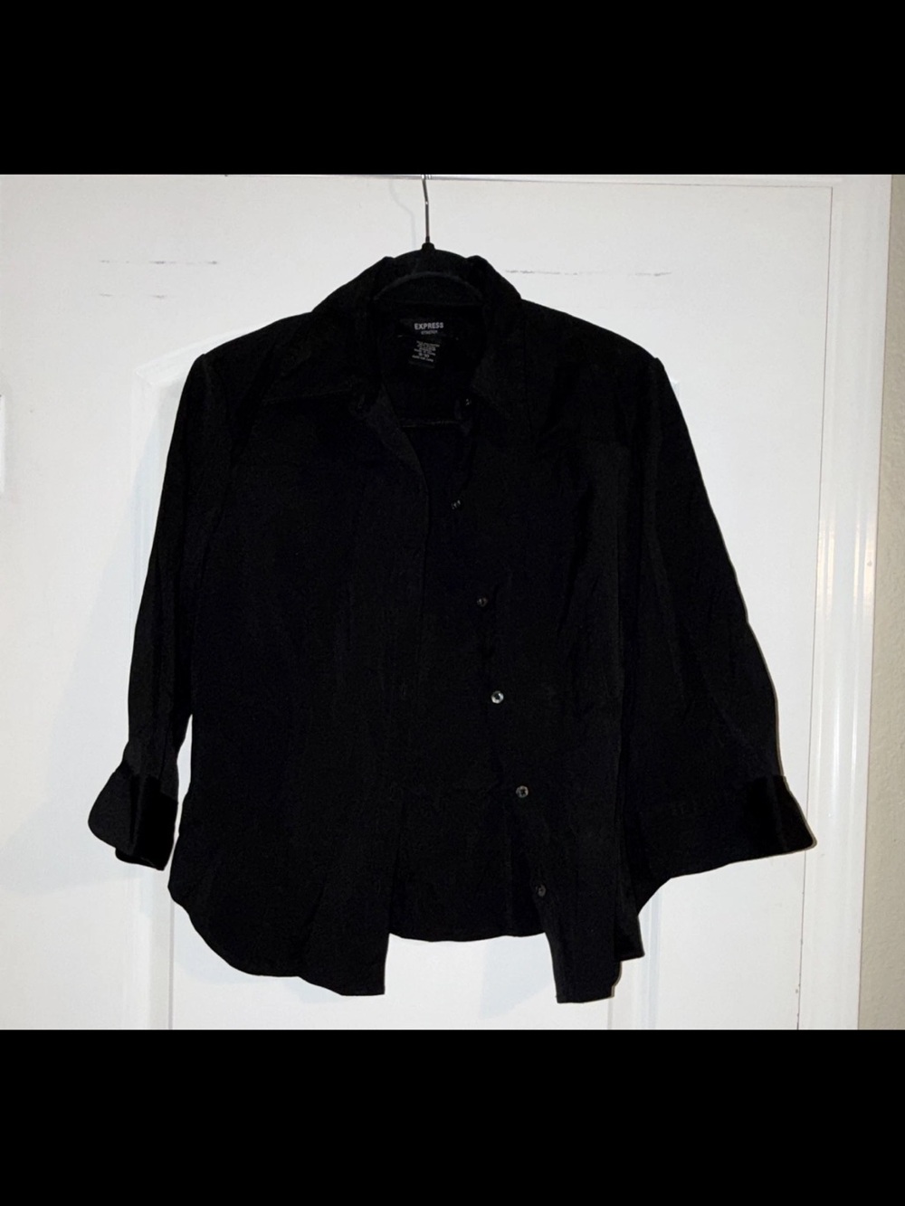 Express Black Women's Button-Down Shirt